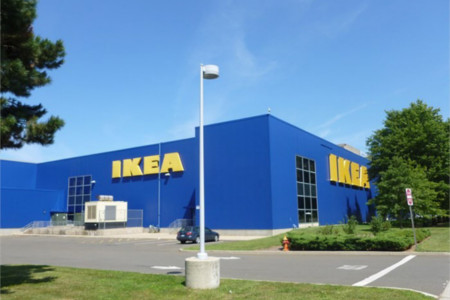 Ikea Indoor And Outdoor LED Lighting Project On Sargent Dr. In New Haven, CT